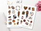 Preview: Autumn Girls Sticker Set